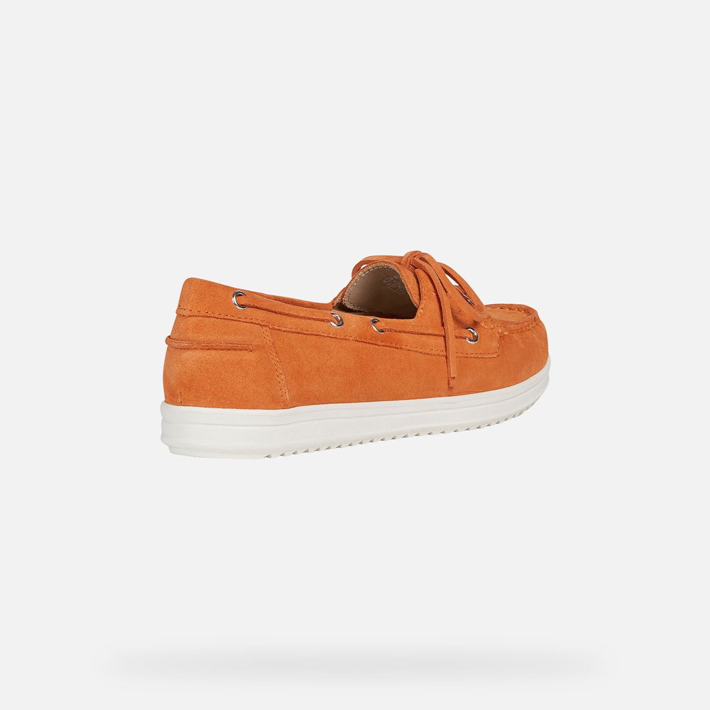 Mocassin Geox Genova - Orange - Femme 586231-UXK